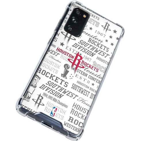 NBA Houston Rockets Historic Blast Galaxy S20 FE Clear Case